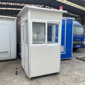 3.93ft * 3.93ft * 7.54ft Maison Préfabriquée Bureau Portable Cabine Kiosque <span class=keywords><strong>de</strong></span> Sécurité Sentry Box Guard Booth Outdoor Temporary Tiny House - Product Image 4