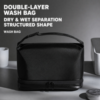 Nouvelle Trousse de Toilette de Voyage pour Homme 2026 – Séparation Sec/Humide, Pochette de Rangement Cosmétique Portable, Organisateur de Douche pour Voyages d'Affaires