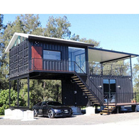 Casa Contenedor Modular de 40FT/20FT, Panel Sándwich Prefabricado, Instalación Rápida, Diseño Moderno, Desmontable, Edificio de Oficinas para Exteriores