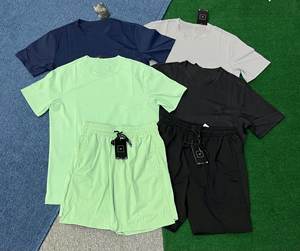 T-shirt Personnalisé de Marque, Haut de Sport Déperlant, Short Athlétique de <span class=keywords><strong>Haute</strong></span> Qualité, Vêtements de Fitness en Gros - Product Image 1