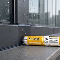 Scellant en silicone imperméable de haute qualité pour l'étanchéité des joints des véranda, des murs-rideaux en verre, des puits de lumière et des revêtements en aluminium