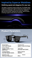 Lunettes de soleil audio intelligentes à commande tactile, assistant vocal mains libres, connexion sans fil, verres polarisés UV400 pour usage quotidien