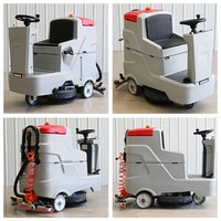 Nouvelle autolaveuse commerciale automotrice à batterie avec brosse latérale et moteur de brosse