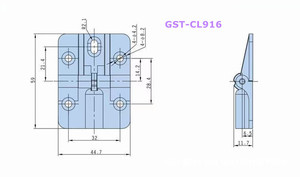 عزم الدوران الأثاث الباب المفصلي 90 درجة الحد الباب المفصلي المفصلي الأثاث - Product Image 6
