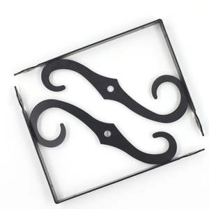 رف مطبخ بين قوسين المعادن الثقيلة الحديد الجرف الأقواس للرفوف الجدار العائمة دعم - Product Image 2