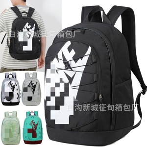 Trendy Letter <b>Backpack</b> <b>Large</b> Capacity Unisex Laptop Bag For School Travel Outdoor Use - Product Image 1