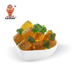 Chine Vente en gros <span class=keywords><strong>de</strong></span> vrais bonbons à la gelée <span class=keywords><strong>de</strong></span> fruits divers goûts saveur d'ananas collations 3d bonbons ananas gommeux - Product Image 2