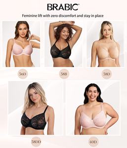 <span class=keywords><strong>Reggiseni</strong></span> <span class=keywords><strong>Minimizer</strong></span> BRABIC per Donne, Copertura Totale Senza Cuciture, Reggiseno in Pizzo Non Imbottito <span class=keywords><strong>con</strong></span> <span class=keywords><strong>Ferretto</strong></span> per Seni Grandi, Reggiseno Quotidiano - Product Image 5