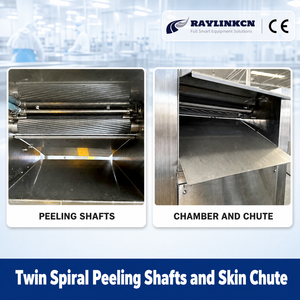 Fish Skinning Machine เชิงพาณิชย์ SUS304 40-60 ชิ้น/นาที สำหรับ ปลานิล ปลาสวาย ปลาแซลมอน โรงงานแปรรูปสัตว์น้ำ ลูกกลิ้งเกลียวคู่ - Product Image 4