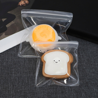 Sac de rangement souple en EVA pour jouets sensoriels – Sachets transparents refermables en plastique à fermeture éclair pour l'emballage de jouets anti-stress et jouets à presser