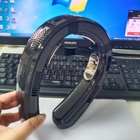 Ventilateur de cou suspendu en métal à trois pièces, 6000 mAh, chaud et froid, 3 vitesses, avec détection de vent circulant à 360 degrés