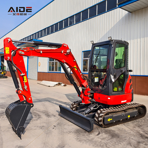 Free Shipping Mini <strong>Excavator</strong> Crawler Type With <strong>Cabin</strong> Attachments For Sale - Product Image 1