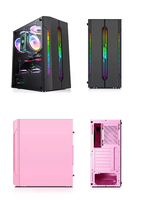 Boîtier d'ordinateur de bureau RGB ATX Full Tower Gaming PC Cabinet Stock Desktop