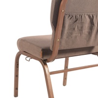Nuevo diseño Silla de Iglesia Capilla apilable de metal Sillas de iglesia a la venta