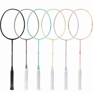 Professional 4U Attack Badminton Racket With PU Grip And All Carbon Design