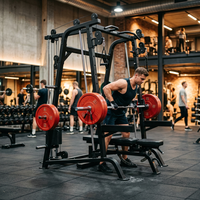 Rack de squat Smith en acier coudé avec barre ergonomique à 7 degrés, équipement de gym commercial multifonctionnel personnalisé OEM