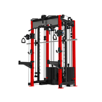 APEXHQ Équipement de musculation multifonctionnel pour la maison : Power Rack avec Crossover par câble, Rack à Squat Fonctionnel, Smith Machine