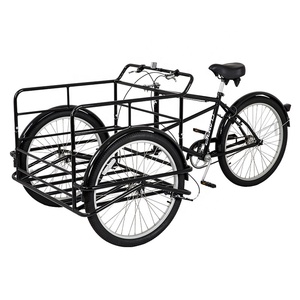 Triciclo per Adulti da 26 Pollici, Bici da Carico Monomarcia con Cesto Anteriore - Product Image 4