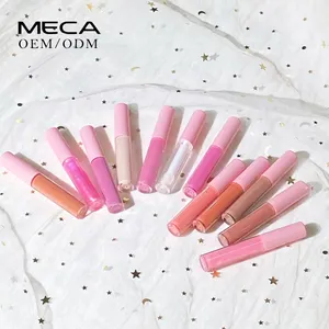 high pigment private logo nude lip gloss China factory cosmetics bulk wholesale vegan cruelty free lip gloss