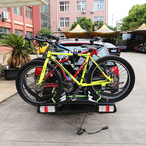 3 porte-vélos fixés sur une boule de remorquage de 50mm Porte-vélo monté sur véhicule Porte-vélo d'attelage de route de montagne monté à l'arrière pour <span class=keywords><strong>voiture</strong></span> - Product Image 1