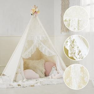 Maison de jeux pour filles, en dentelle blanche, luxe, tente <span class=keywords><strong>tipi</strong></span> pour enfants, cadeaux pour fillettes, nouvelle collection - Product Image 4