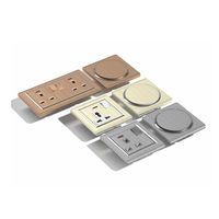 Interruptor de pared Reino Unido África Eléctrico 13a Enchufe de doble interruptor