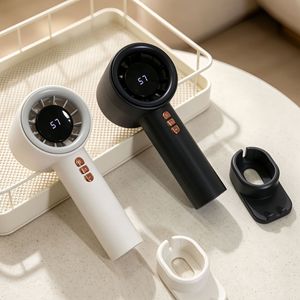Ventilateur de bureau portable avec écran numérique, moteur DC 5W, alimenté par batterie, commande par bouton, pour utilisation intérieure et extérieure - Product Image 2