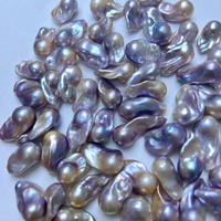 Perles d'eau douce baroques irrégulières en vrac, naturelles, violettes, Zhuji, 14-20 mm, pour cadeaux d'Halloween