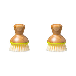 Brosse à vaisselle en bambou, ergonomique, à bulles, avec manche, pour le nettoyage de la cuisine, outils de nettoyage ménager, brosse à casseroles - Product Image 6