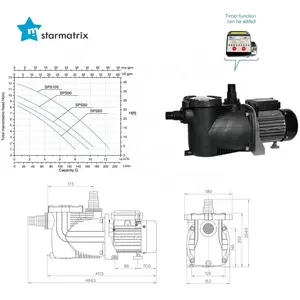 STARMATRIX Economical 220V 50HZ High Pressure Water Pump For Swimming Pool Filter bomba de piscina
