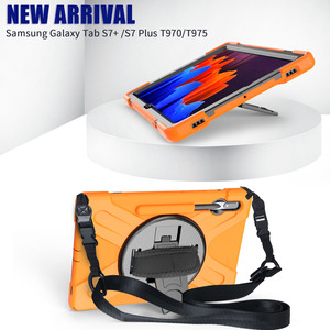 Keyson — <span class=keywords><strong>coque</strong></span> hybride robuste à bandoulière pour tablette, 12.4 pouces, pour <span class=keywords><strong>Samsung</strong></span> <span class=keywords><strong>Galaxy</strong></span> <span class=keywords><strong>Tab</strong></span> <span class=keywords><strong>S7</strong></span> Plus T970 T975 - Product Image 2