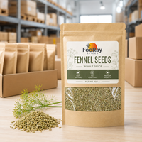 Graines de fenouil à faible MOQ, 100g, épice entière naturelle sans additifs, pour la vente en gros, marque privée et échantillons standard gratuits