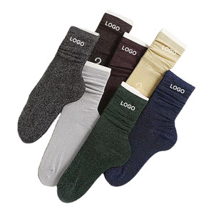 Chaussettes pour femmes à la mode en gros, fils dorés et argentés, chaussettes personnalisées à paillettes avec <span class=keywords><strong>message</strong></span> - Product Image 1