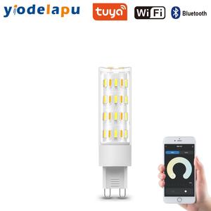 AC110V 220 В 2700-6500K с регулируемой яркостью, Беспроводная интеллектуальная лампа G9, 5 Вт, светодиодная лампа для кукурузы, работа с алексой, Google Assistant - Product Image 3