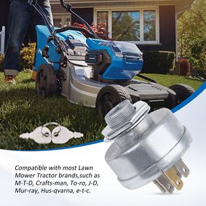 Interrupteur de démarrage de tondeuse à gazon, modèle à 5 broches 7250267, en alliage d'aluminium, pour tracteur Mtd Craftsman Toro John Deere Husqvarna - Product Image 1