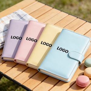 Wholesale Custom A5 A6 PU Leather Traveler's Notebook Hardcover Journal <strong>Ring</strong> Binder Colorful Loose Leaf Refillable Planner - Product Image 1