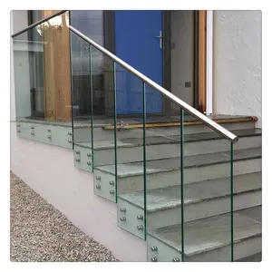 10Mm 12Mm Dik Gehard Glas Panelen Prijs Voor Bouw Huis Dek Balkon Balustrade Reling