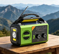 Notfall-Wetterwarnradio AM/FM mit 20000mAh Akku, Solar- und Handkurbel-Betrieb, USB-Aufladbar, Tragbares Überlebensradio