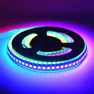 2023 새로운 Led SMD 5050 RGB 스트립 CRI90 DC12V 24V 매직 WS2812b LED 스트립 RGB 유연한 Led 스트립 빛