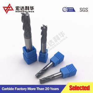 Fraise à plaquettes plates en carbure HRC55 à 4 dents pour la découpe de l'acier - Product Image 5