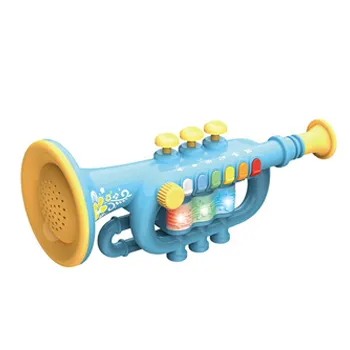 Mainan Pembelajaran Edukatif Berkualitas Tinggi Multifungsi, Mainan Dapat Dimainkan, Terompet Mainan Instrumen Musik Elektrik Plastik untuk Anak-anak