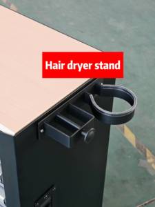 Chariot à Outils à 5 Tiroirs pour Salon de Coiffure avec Prise Électrique, Meuble de Rangement en Métal avec Support pour Sèche-Cheveux - Product Image 5