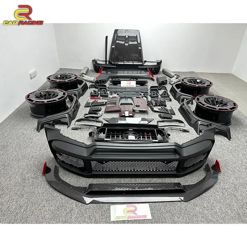 G class W463A W464 G63 2019-2023 upgrade to Rocket B900 style PP Dry Carbon Body kit Car bumpers Auto Body Parts