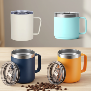 Custom 14 Oz <strong>Stainless</strong> <strong>Steel</strong> Travel Mug, Thermal Mug Cup,<strong>steel</strong> Coffee Cup With Lid,12oz 14oz <strong>Tumbler</strong> With Handle - Product Image 1