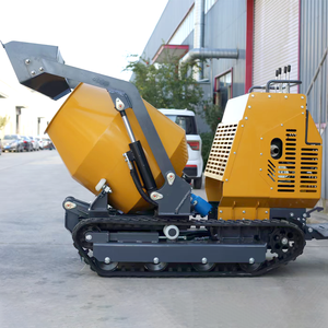 Kleiner Mobiler Raupen-Betonmischer, Multifunktionaler Mörtelmischer, Baufahrzeug für Baustoffe - Product Image 5
