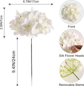 <span class=keywords><strong>Bouquet</strong></span> de fleurs artificielles en hydrangea en soie de haute qualité, fleurs artificielles en hydrangea en tissu pour la décoration de <span class=keywords><strong>mariage</strong></span> et de la maison - Product Image 5