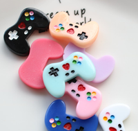 Kawaii Mix Flat Back Cabochon contrôleur de jeu vidéo breloques en résine pour porte-clés boucle d'oreille collier pendentifs fabrication de bijoux