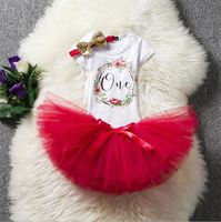 Grenouillère pour bébé fille 1er anniversaire Body Tutu Jupe Ensemble Vêtements pour bébé fille nouveau-né Robe d'un an