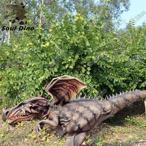 ชุดไดโนเสาร์เดินได้เหมือนจริง วัสดุซิลิโคน+ผ้า รูปแบบมังกรตะวันตก ชุดไดโนเสาร์ขนาดเท่าตัวจริงจากจูราสสิคพาร์ค - Product Image 5