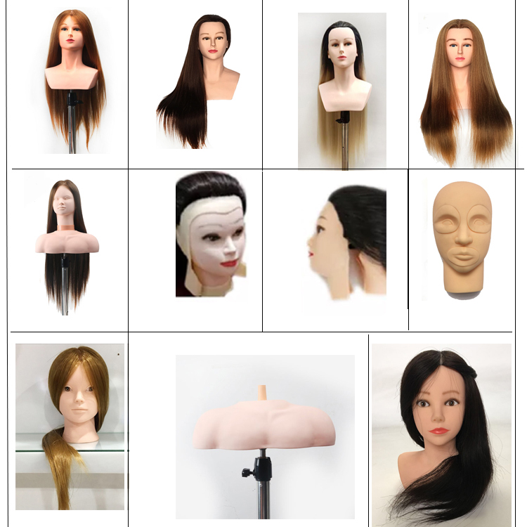 practice mannequin head cosmetology 21 inches no hair